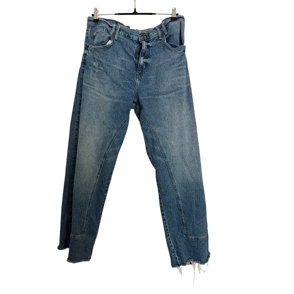 We The Free Free People Risk Taker Raw‎ Hem Jeans Blue 32 OB1862837